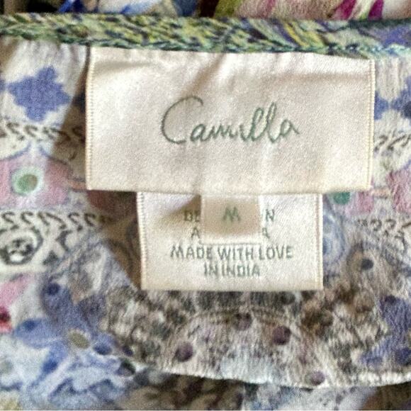 Camilla The Bahia Bliss Shoestring silk Playsuit sz M - Picture 10 of 14